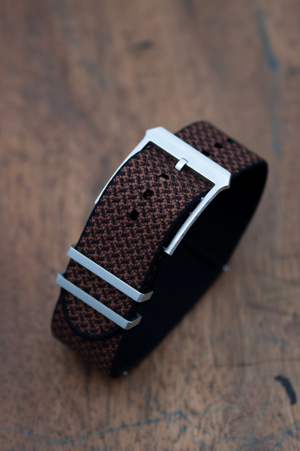 BRACELET CROISILLON CUIR FONCE