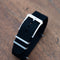 BRACELET BANDE ARMUREE NOIR