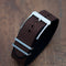 BRACELET CROISILLON CUIR FONCE