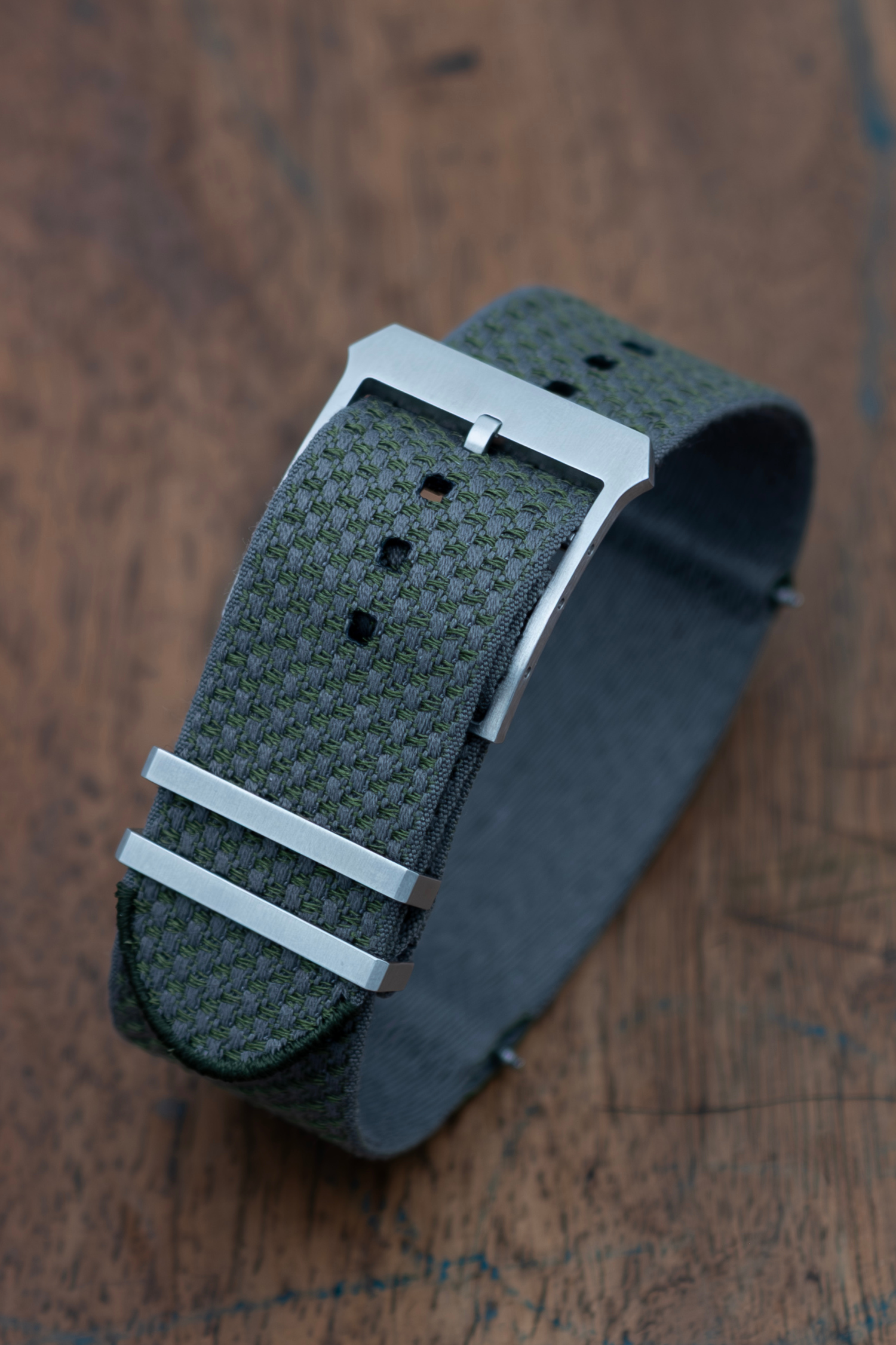 BRACELET JF-0001 OLIVE GREEN 22MM