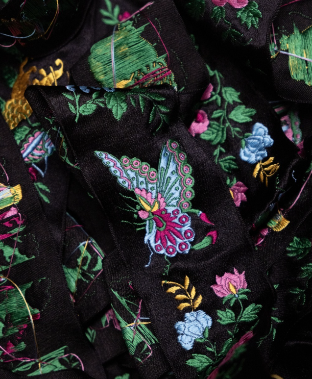 Ruban avec des motifs papillon fait par Julien Faure