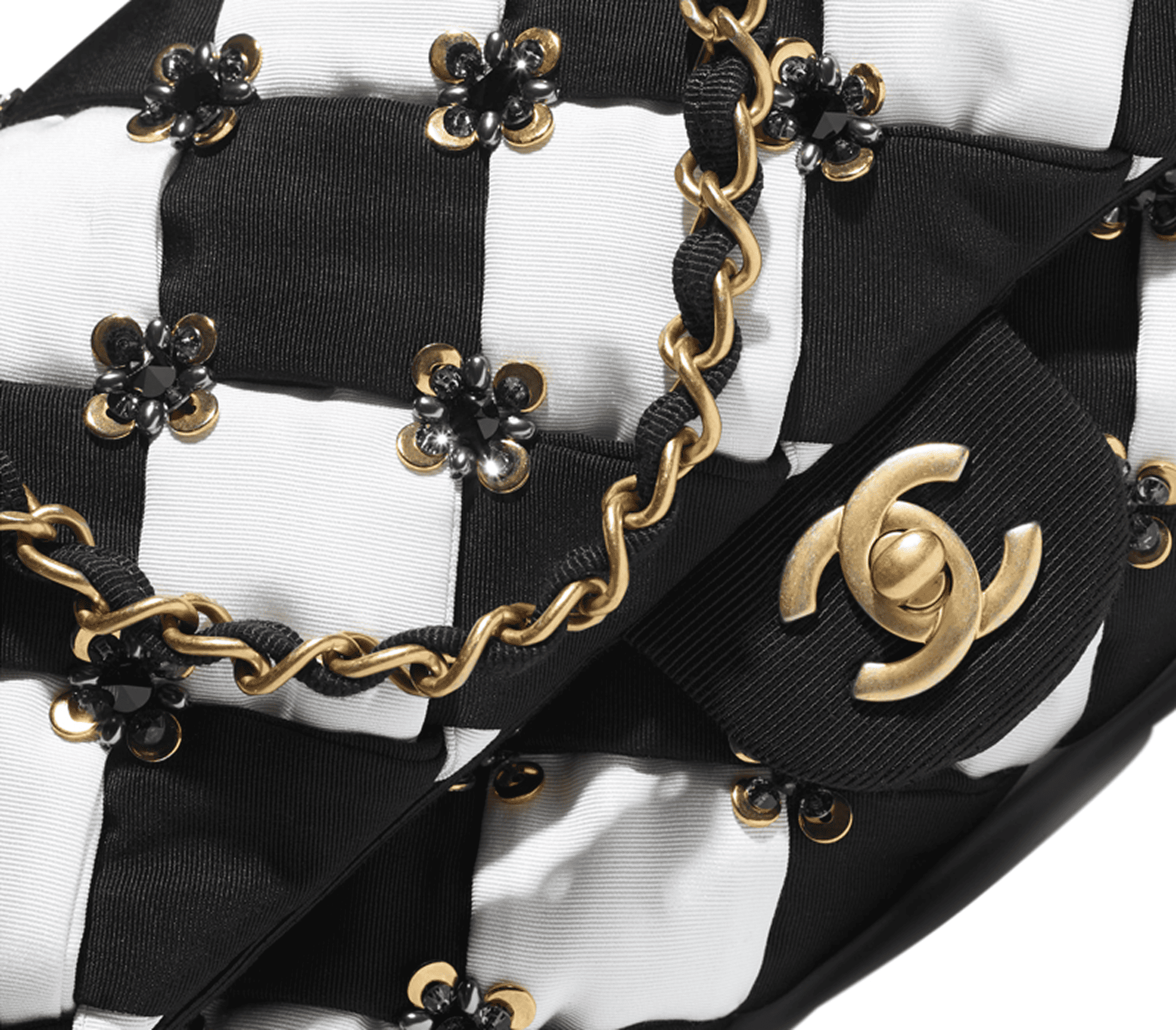 Sac noir et blanc Chanel