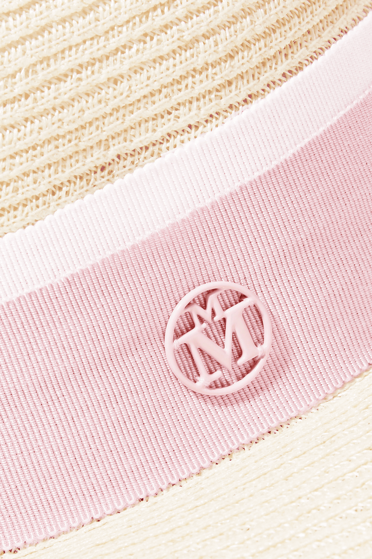 Ruban Julien Faure Maison Michel gros grains rose